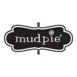 Mudpie logo in black and white design.
