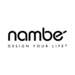 Nambe logo with "Design Your Life" text.