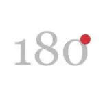 Number 180 with red dot accent.