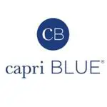 Capri Blue logo with blue circle.
